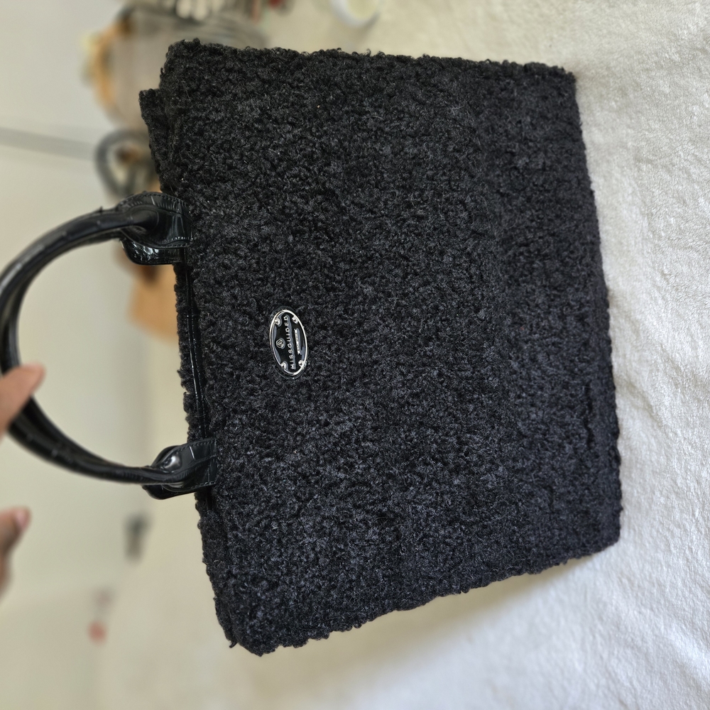 Black Sherpa Tote Bag